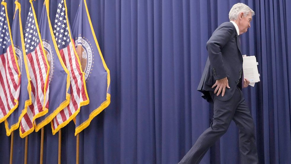 Tritt im Mai als Fed-Chef ab: Jerome Powell. (Archivbild) Foto: Jacquelyn Martin/AP/dpa