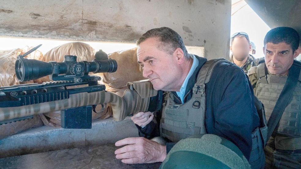 Israels Verteidigungsminister Israel Katz bei einem Truppenbesuch. (Archivbild) Foto: Ariel Hermoni/Verteidigungsminis