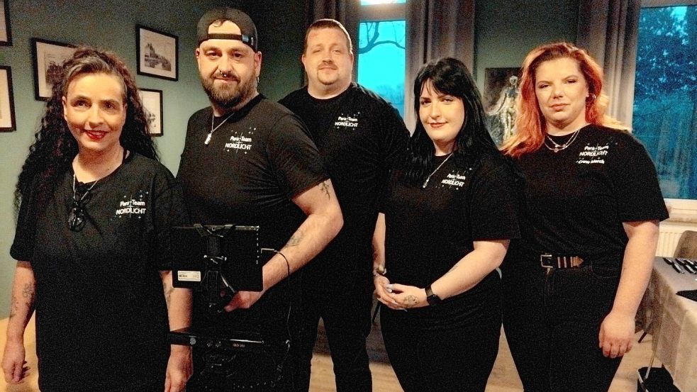 Barbara Unland (von links), Sascha Unland, Michael K., Romina Unland und Bonnie M. gehören zum Parateam Nordlicht. Die Nachnamen von Michael K. und Bonnie M. werden auf Wunsch der beiden nicht vollständig genannt. Fotos: Clarissa Scherzer
