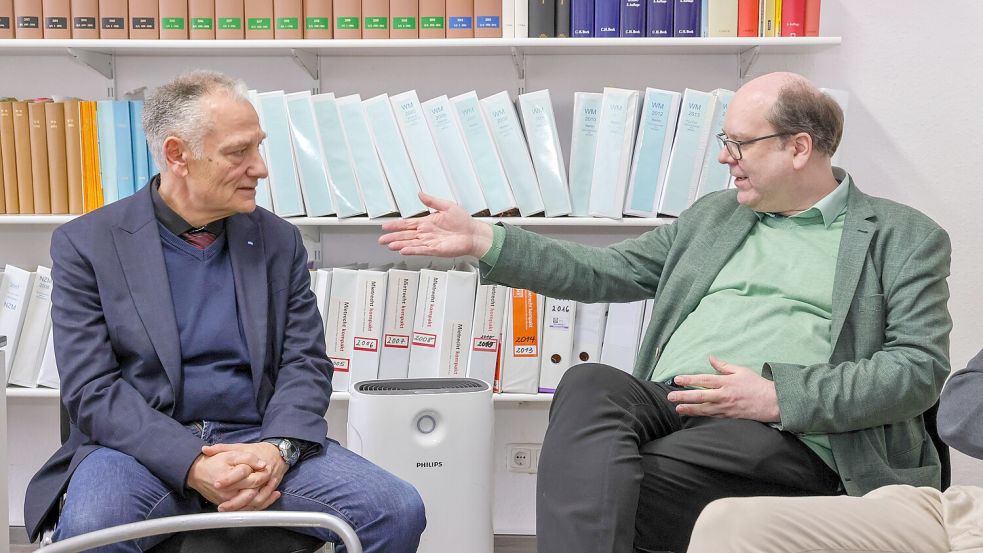 Umweltminister zu Gast beim Osnabrücker Mieterverein: was ist da los in Osnabrück? Foto: Jörn Martens