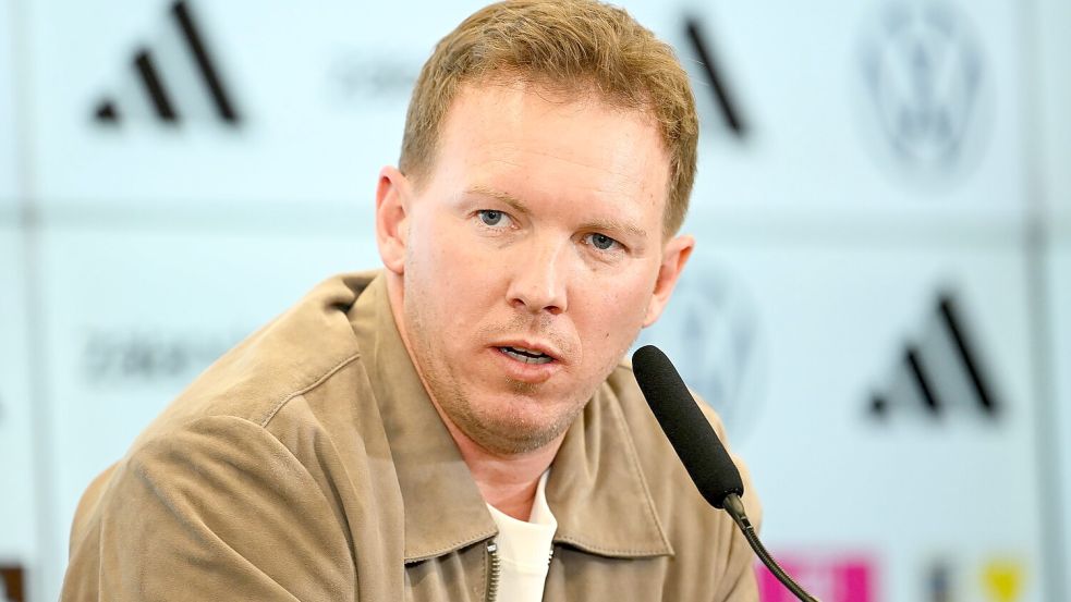 Julian Nagelsmann präsentiert seinen ersten Kader im WM-Jahr. Foto: Florian Wiegand