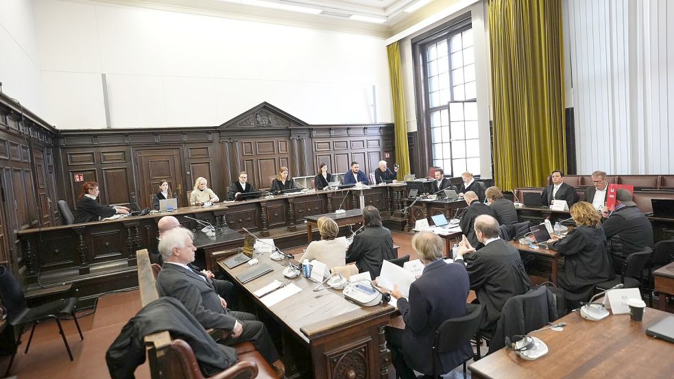 Es war bereits der 40. Verhandlungstag, mehr als 100 sind insgesamt angesetzt. Foto: Marcus Brandt/Pool dpa/dpa