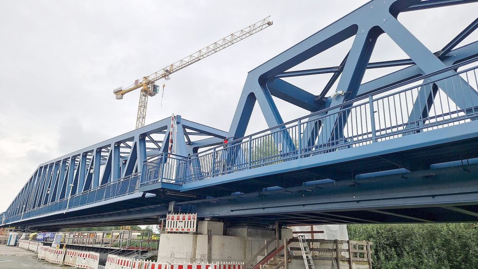 Ab dem 5. September 2025 können Radfahrer und Fußgänger die Friesenbrücke nutzen. Foto: DB InfraGO AG