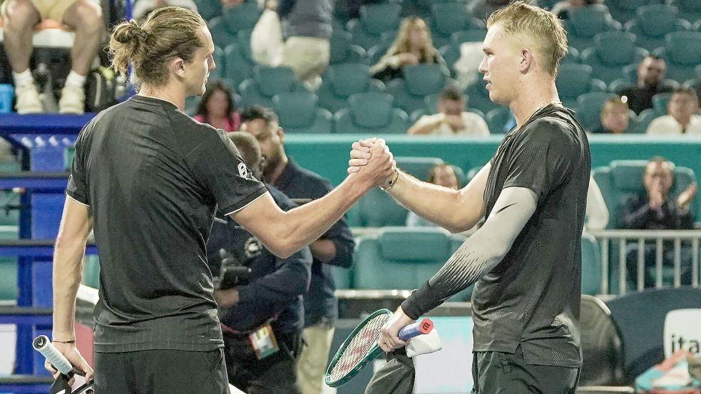 Alexander Zverev hatte bei seinem Auftaktsieg in Miami keine Probleme mit Gegner Martin Damm. Foto: Debby Wong