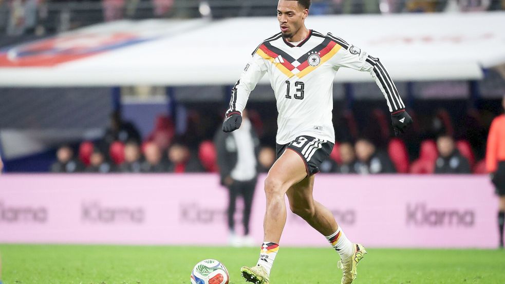 Rückschlag auf dem Weg zur WM: Felix Nmecha fällt mit einer Knieverletzung wochenlang aus. (Archivild) Foto: Christian Charisius