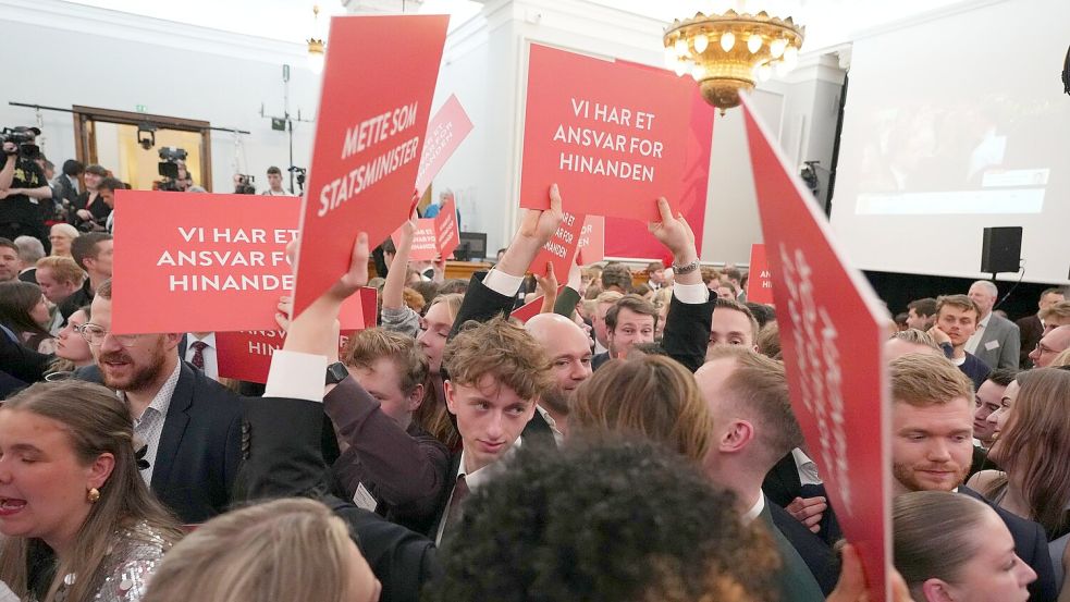 Für die Sozialdemokraten lief es bei der Wahl nicht besonders gut. Stärkste Kraft wurden sie trotzdem. Foto: Sergei Grits/AP/dpa
