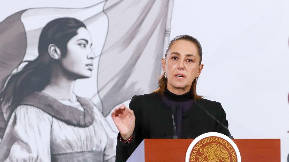 Präsidentin Sheinbaum will die Sicherheit bei der WM garantieren. (Archivbild) Foto: Carlos Santiago