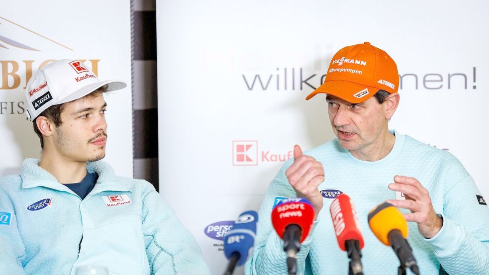 Horngachers Verhältnis zu Philipp Raimund (l) war mal schwierig. (Archivbild) Foto: Daniel Karmann