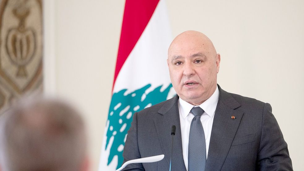 Libanons Präsident Joseph Aoun hat in der Vergangenheit Verhandlungsbereitschaft signalisiert. (Archivfoto) Foto: Markus Lenhardt