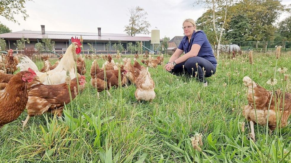 Eine liebevolle Betreuung und viel Grün prägen die Qualität der Coldinne Freilandeier. Fotos: Privat