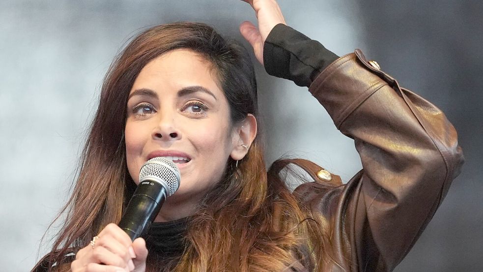 Die Schauspielerin und Moderatorin Collien Fernandes. Foto: Marcus Brandt/dpa