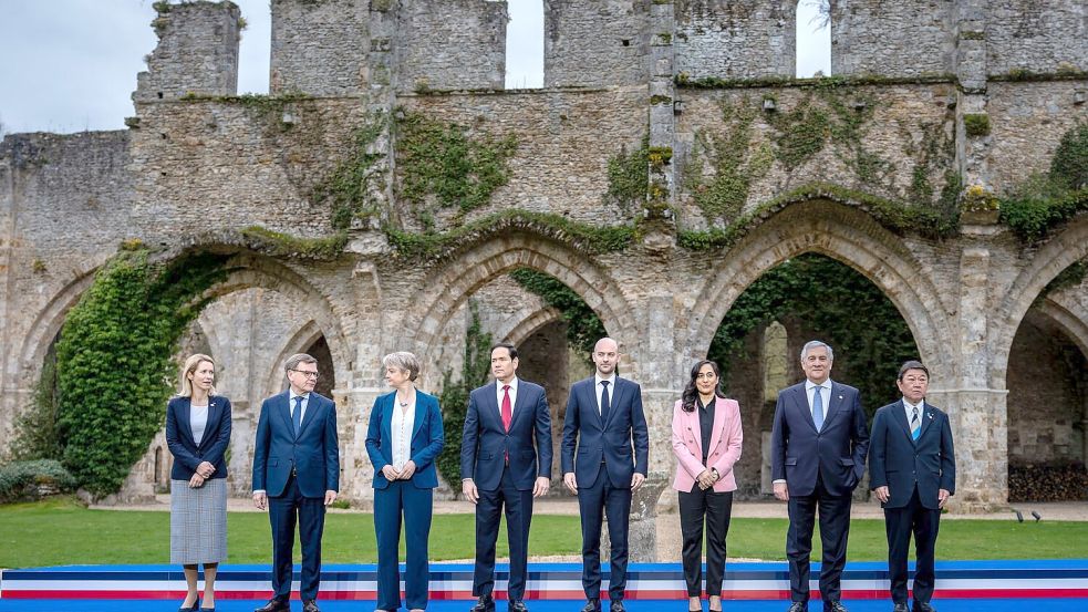 Überraschend einigten sich die G7-Außenminister auf eine gemeinsame Erklärung zum Iran. Foto: Michael Kappeler/dpa