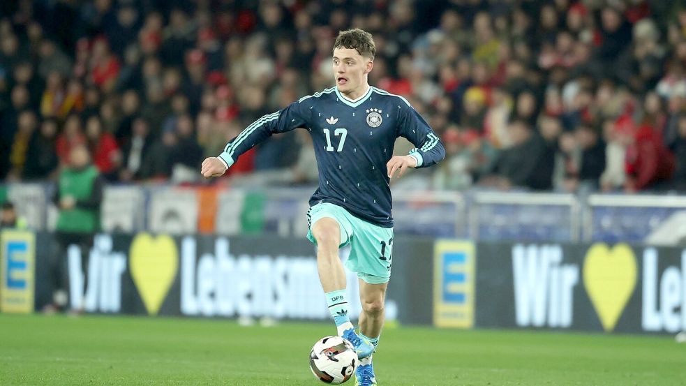 Ein Zauberer am Ball: Florian Wirtz. Foto: Christian Charisius/dpa