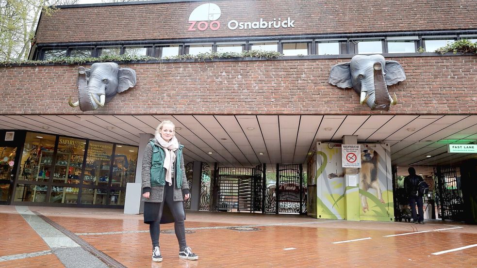 Der Zoo in Osnabrück ist der Arbeitsplatz von Jenny Ludwig. Die Veranstaltungsfachwirtin sorgt dafür, dass dort was los ist – nicht nur an Ostern. Foto: Thomas Wübker