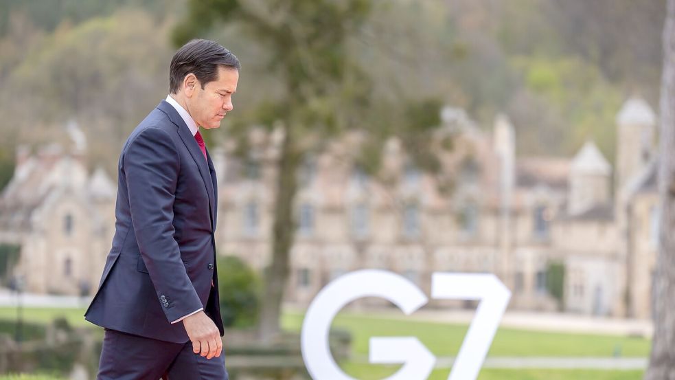 Marco Rubio äußerte sich zu den Kriegszielen. Foto: Michael Kappeler/dpa