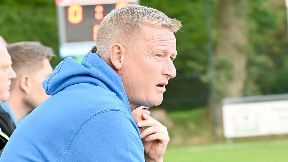 Papenburgs Trainer Ralf Ammermann bemängelte die fehlende Zielstrebigkeit. Archivfoto: Lohmann