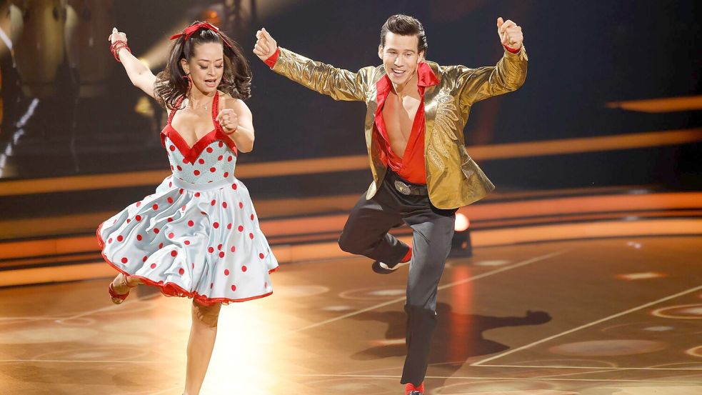 Sportler Joel Mattli überzeugte mit einem Jive. Foto: Thomas Banneyer