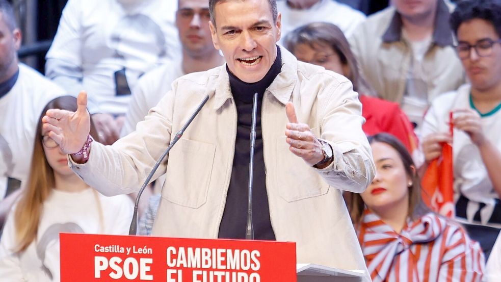 Sánchez ist ein Gegner der militärischen Operationen gegen den Iran. (Archivbild) Foto: Concha Ortega Oroz/EUROPA PRESS/