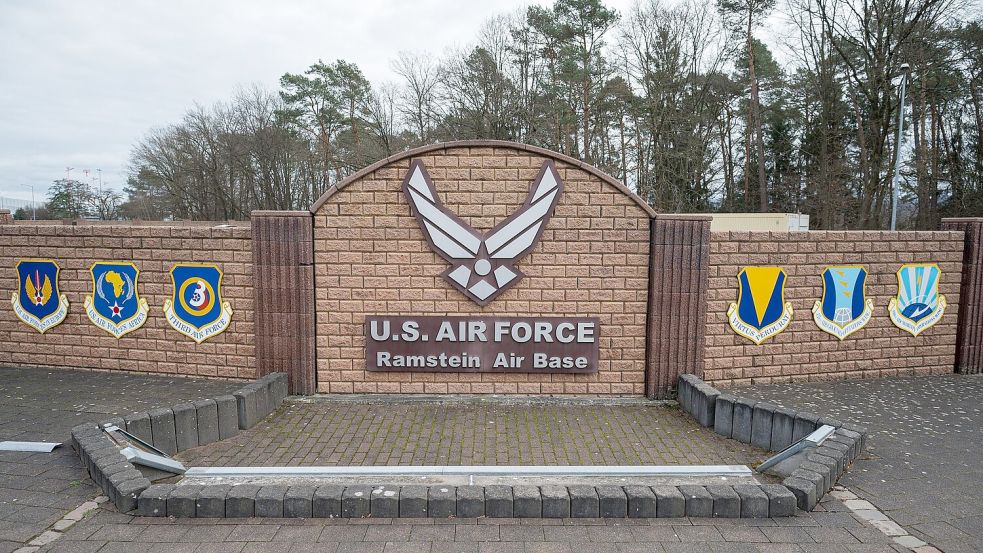 Inwieweit der Luftwaffenstützpunkt Ramstein in Rheinland-Pfalz in die Angriffe verwickelt ist, ist unklar. (Archivbild) Foto: Oliver Dietze