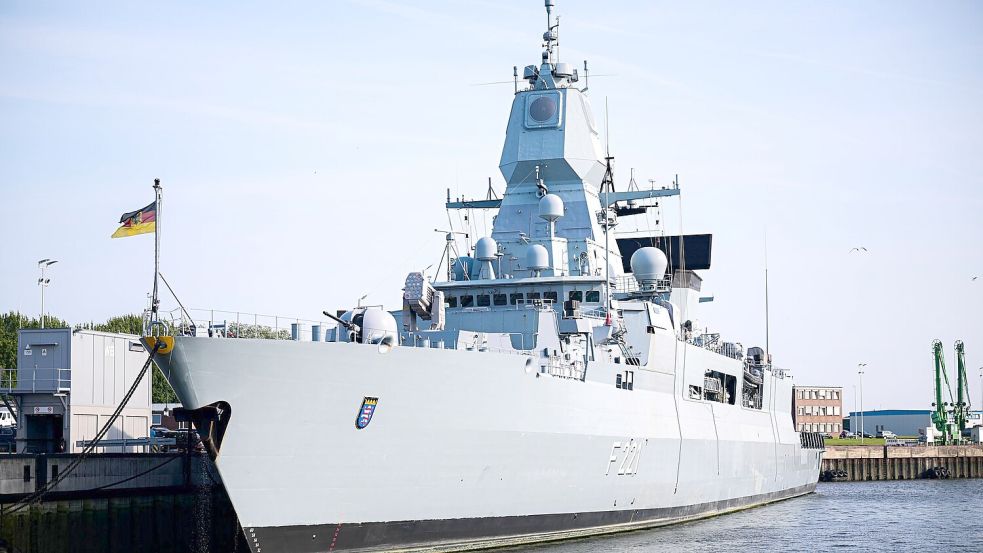 Deutschland stellt derzeit kein Schiff für die Operation „Aspides“ - von Februar bis April 2024 war allerdings die Fregatte „Hessen“ im Einsatz. (Archivbild) Foto: Sina Schuldt