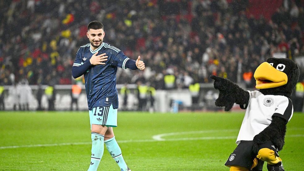 Mann des Abends in Stuttgart: VfB-Profi Deniz Undav schoss die Nationalmannschaft zum Sieg gegen Ghana. Foto: Tom Weller/dpa