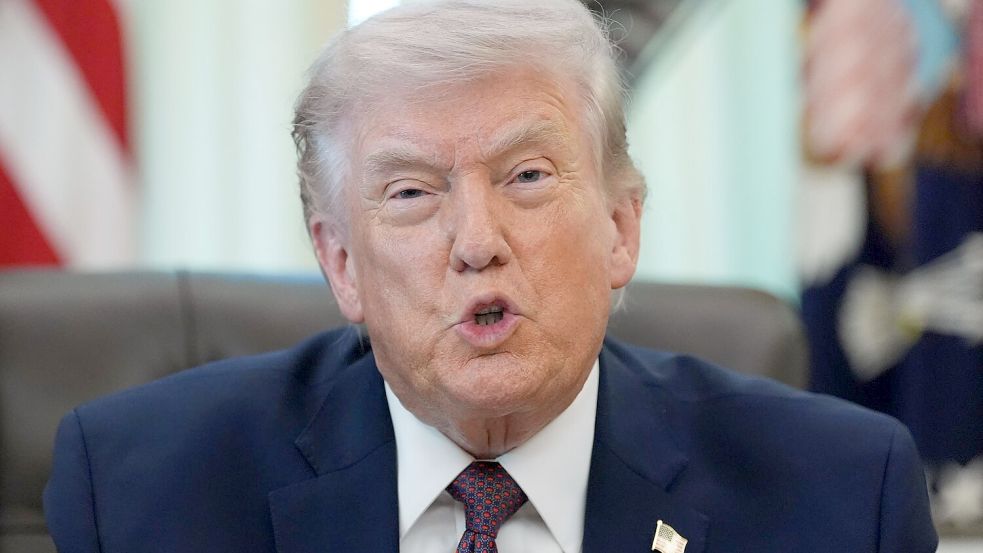 Stellt ein Ende der US-Angriffe im Iran in wenigen Wochen in Aussicht - US-Präsident Trump. Foto: Alex Brandon