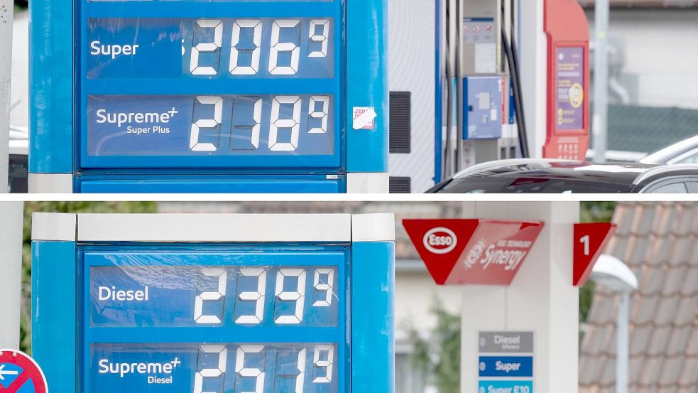 An dieser Tankstelle wurden die Preise mittags teils deutlich angehoben. Foto: Marijan Murat