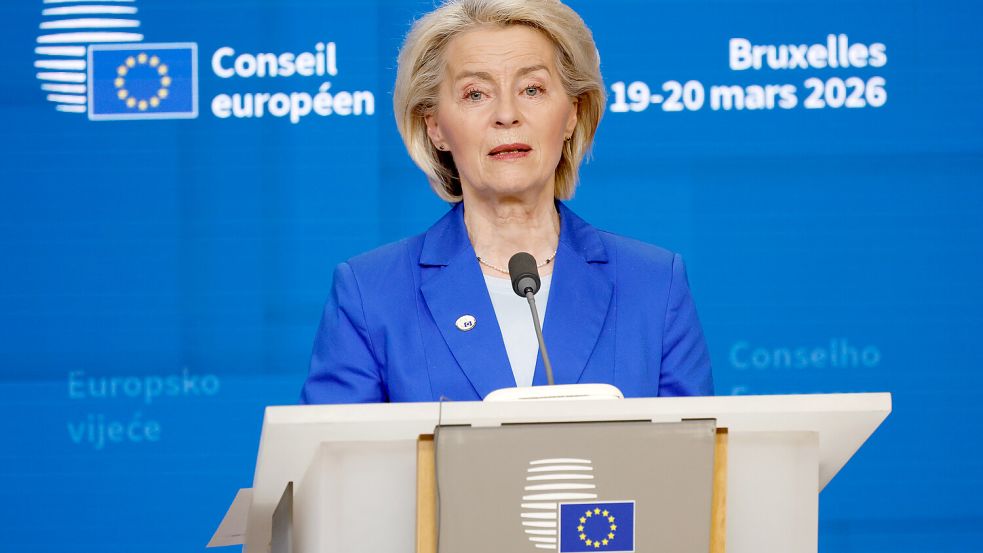 Die EU-Kommission um Ursula von der Leyen stellte am Mittwoch ihren Vorschlag für einen größeren Puffer beim Emissionshandel vor. Foto: dpa/Geert Vanden Wijngaert