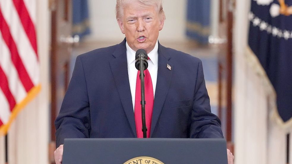 Trump gibt ein Update zum Krieg mit dem Iran. Foto: Alex Brandon