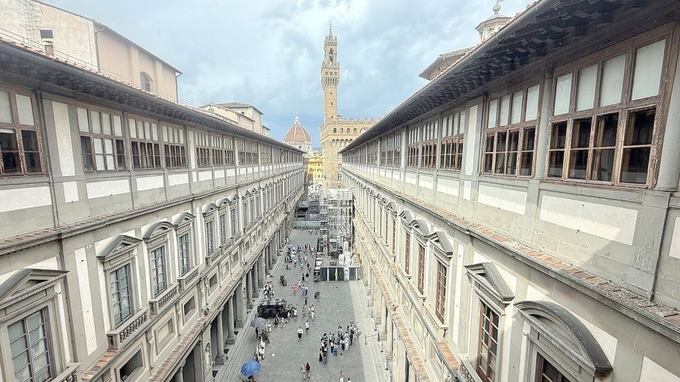 In den Uffizien ist die Sorge vor einem Einbruch wie im Louvre jetzt groß. (Archivbild) Foto: Christoph Sator/dpa