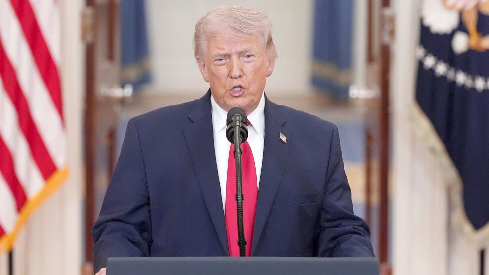 Trump hätte gerne, dass andere Länder das Problem der blockierten Straße von Hormus lösen. (Archivbild) Foto: Alex Brandon