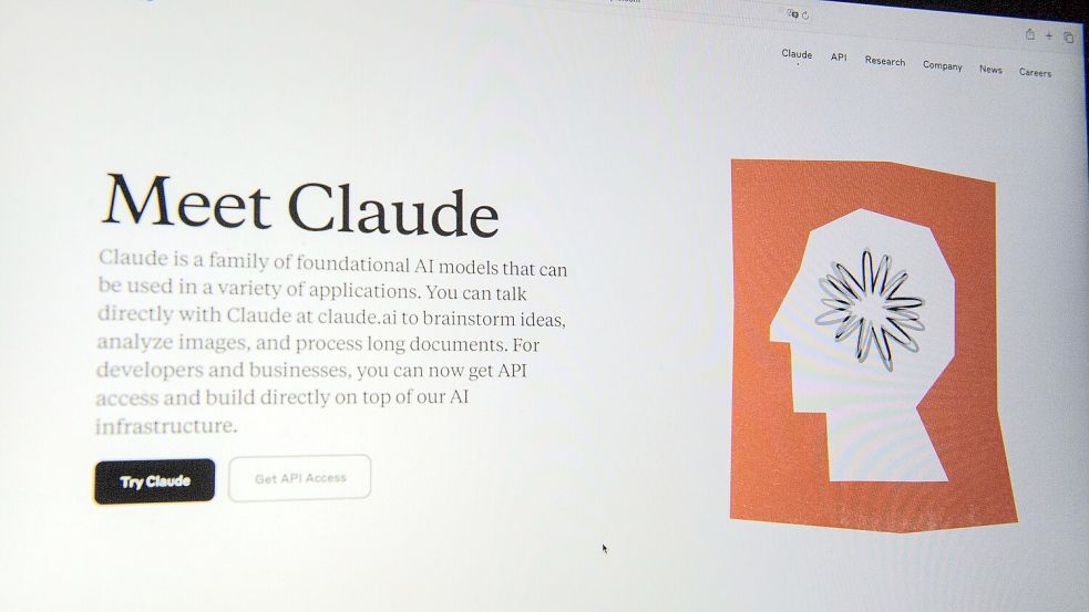 Anthropic ist vor allem bekannt für seine KI-Software Claude, die mit ChatGPT konkurriert. (Archivbild) Foto: Andrej Sokolow