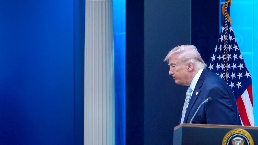 US-Präsident Donald Trump verkauft die Einigung als Erfolg für die Vereinigten Staaten - aber wie geht es jetzt weiter? Foto: Julia Demaree Nikhinson