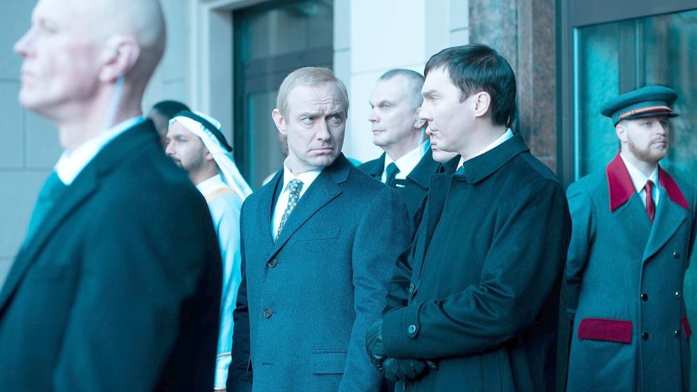 Jude Law (l) und Paul Dano in einer Szene des Films. Foto: Carole Bethuel/Filmfestival Vene