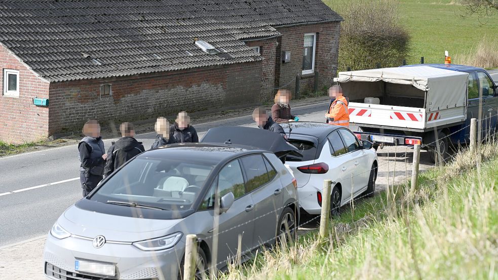 Die Ermittler hatten tagelang mehrere Gebäude durchsucht. Foto: Lars Penning/Archiv