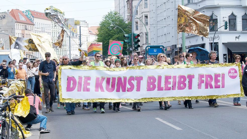 Für die Kunstfreiheit wurde in Berlin schon 2019 demonstriert. (Archivbild) Foto: Annette Riedl
