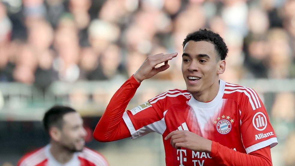 Bayern-Torschütze Jamal Musiala. Foto: Christian Charisius