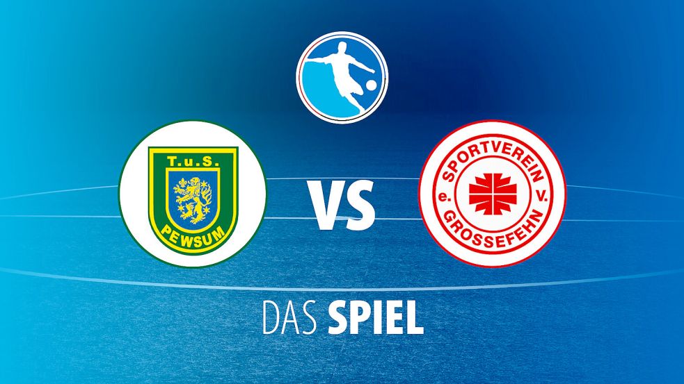 Der TuS Pewsum (links Marek Hinrichs) hat mit einer starken Leistung gegen den SV Großefehn (im Zweikampf Ben Smidt) gewonnen und den Vorsprung auf den Gegner damit weiter vergrößert. Foto: Jens Doden/Emden