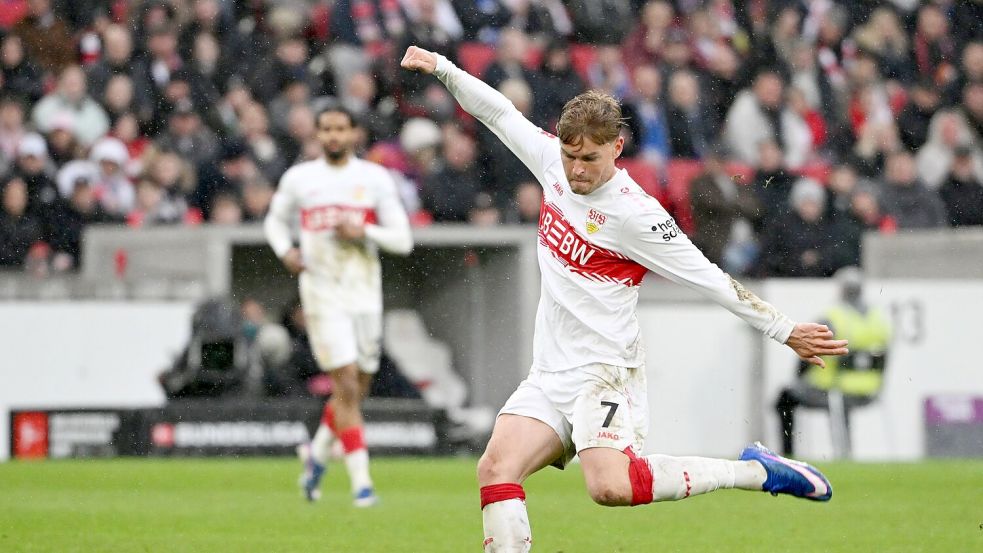 Kämpft noch um ein WM-Ticket: Stuttgarts Maximilian Mittelstädt. Foto: Marijan Murat