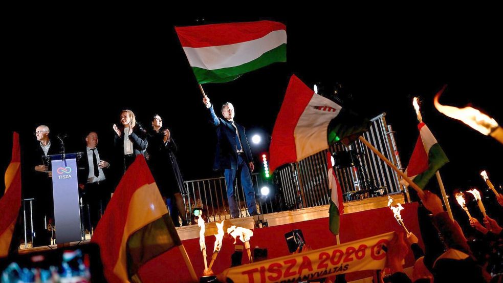 Mit dem Wahlsieg seiner Tisza-Partei beendet Peter Magyar die Ära des Langzeit-Herrschers Viktor Orban. Foto: Denes Erdos