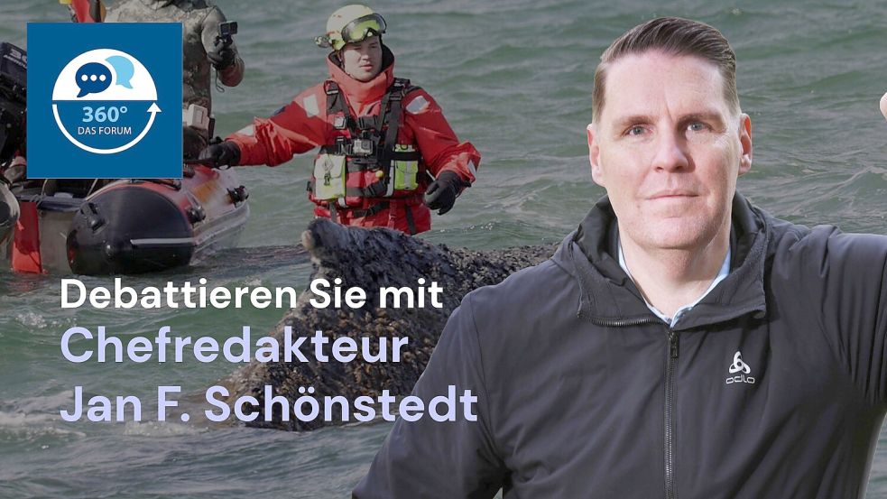 Chefredakteur Jan F. Schönstedt stellt sich in dieser Woche der Debatte. Foto: Michael Staudt und IMAGO/Susanne Hübner