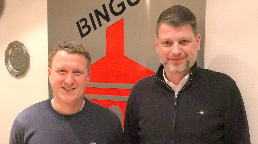 Jan Ubbens (links) und Ingo Tergast wurden als Vorsitzender und Schriftführer beim BSV Bingum bestätigt. Foto: privat
