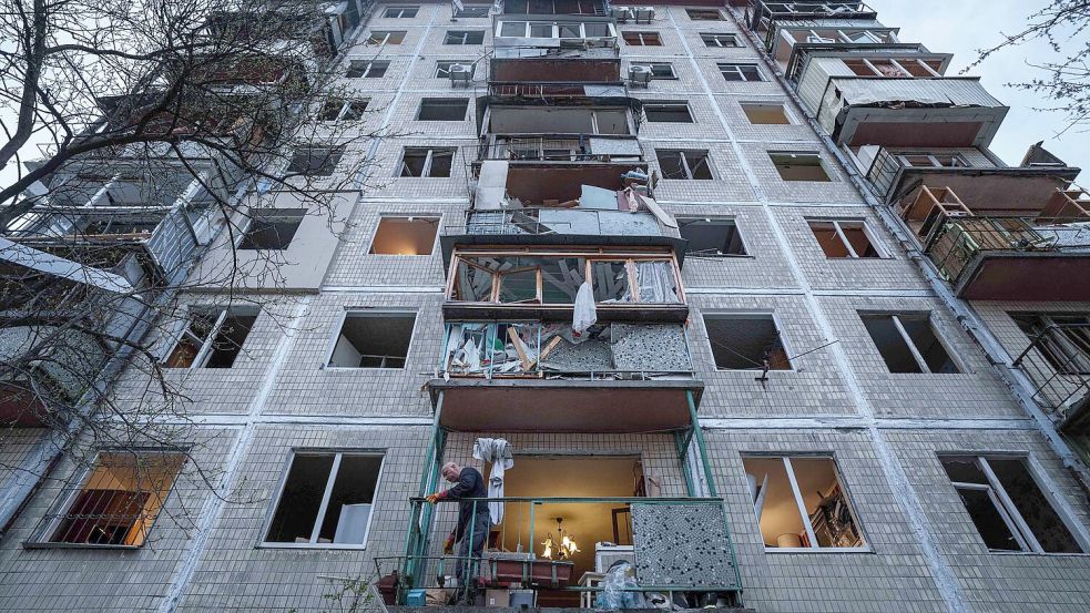 Nach heftigen russischen Angriffen beklagt die Ukraine fast 20 Tote. Foto: Evgeniy Maloletka