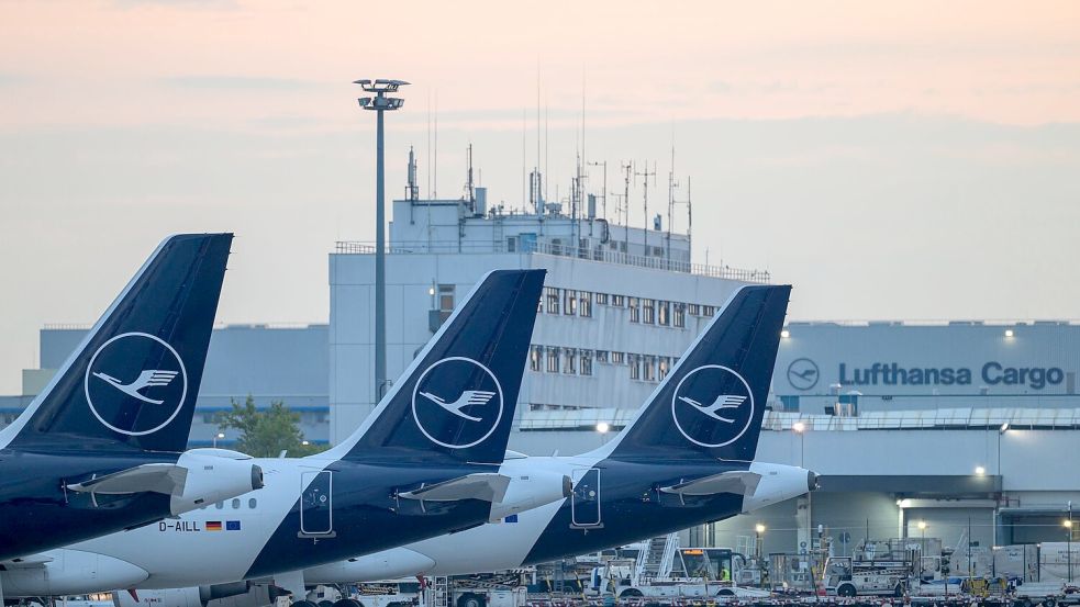 Lufthansa stellt erste Flugzeuge an den Boden. Foto: Hannes P. Albert/dpa