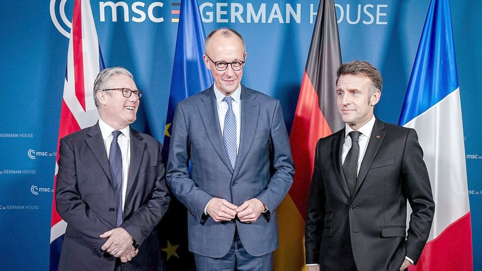 In Paris beraten die Partner über eine mögliche Militärmission nach dem Iran-Krieg. (Archivbild) Foto: Kay Nietfeld/dpa-Pool/dpa