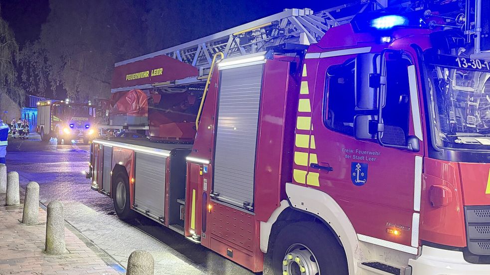 Die Feuerwehr war am Donnerstagabend in Leer gefordert. Foto: Feuerwehr