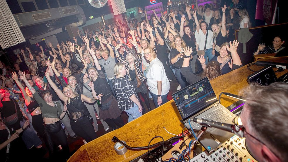 Das geht ab im „Moods“, wenn Frauen feiern. Foto: Jens Doden