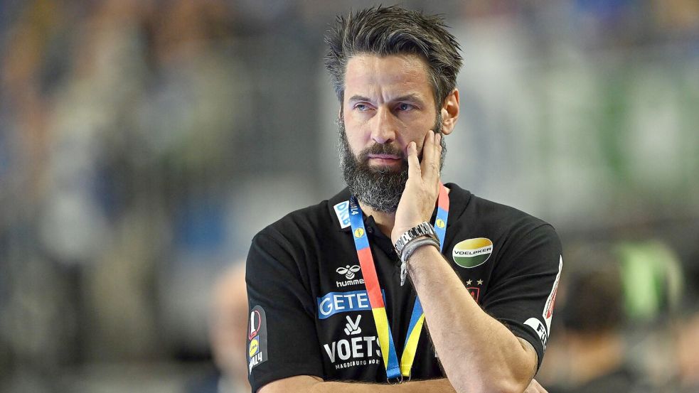 Wurde mit dem SC Magdeburg überraschend nur Vierter: Trainer Bennet Wiegert. Foto: Federico Gambarini