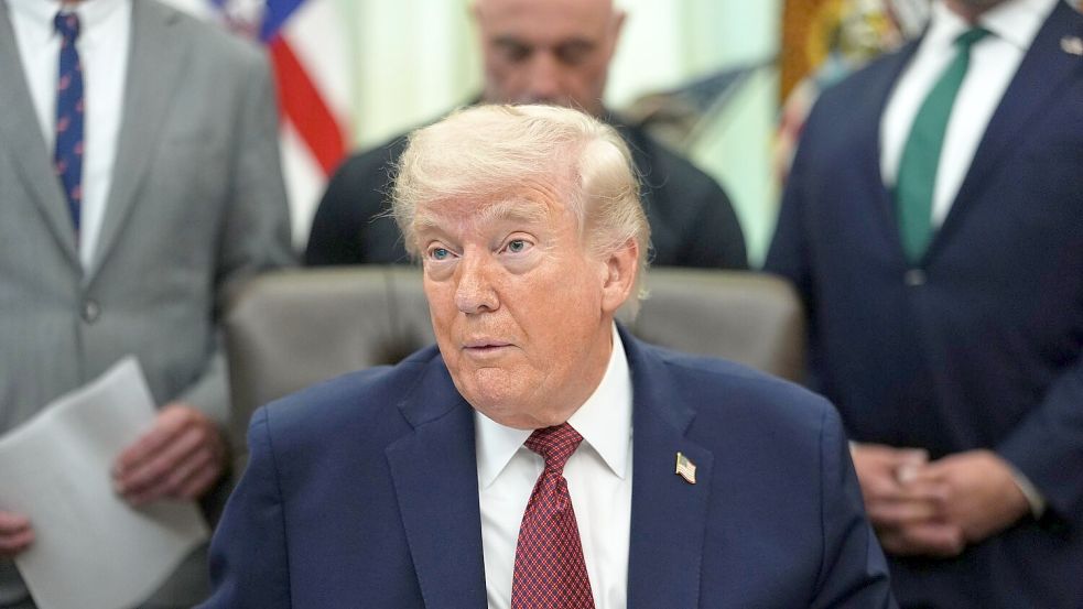 Trump glaubt, dass Irans Führung gespalten ist. (Archivbild) Foto: Julia Demaree Nikhinson