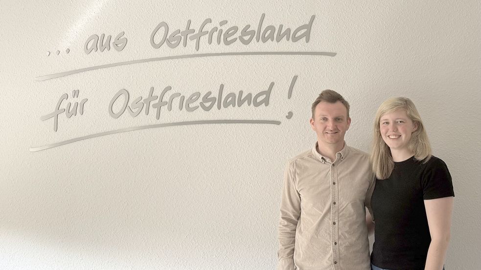 Max und Mareike Jobus freuen sich über die neuen Büroräume. Foto: privat